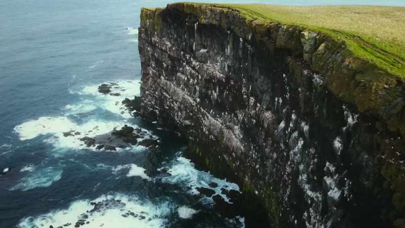 This Icelandic cliff is inaccessible to most predators