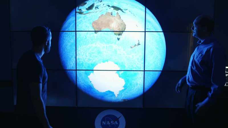This is... It uses measured data from NASA's satellites