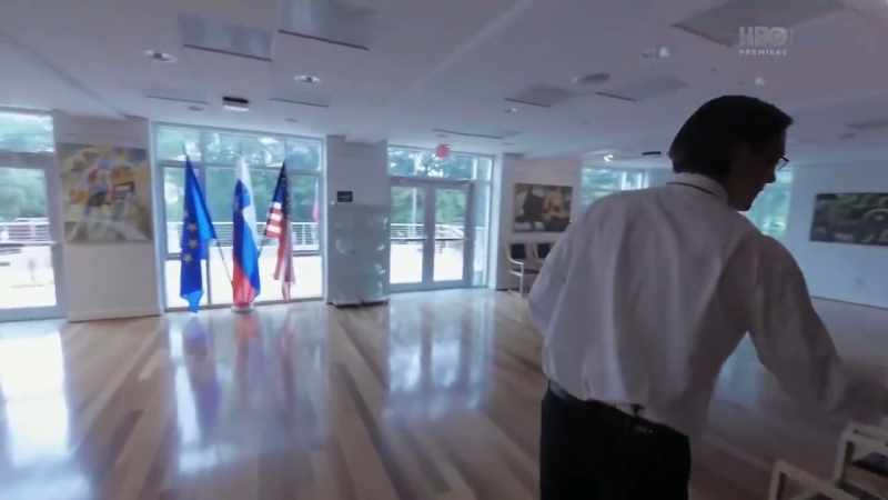 This is it. Conference room. This is where everything happened