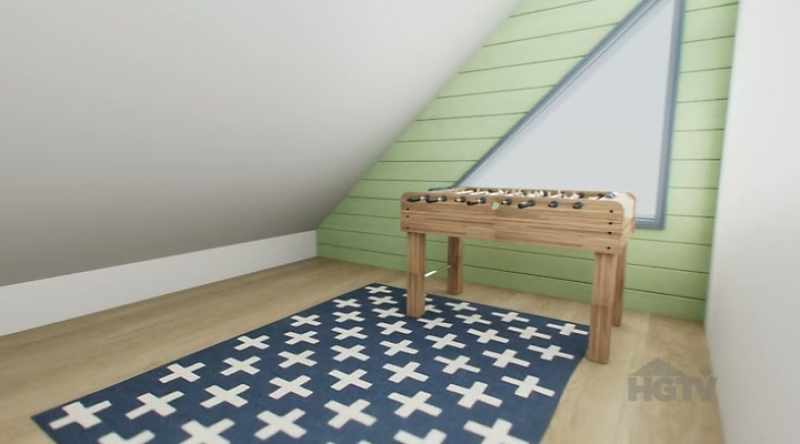 This loft space is a perfect spot to focus on family