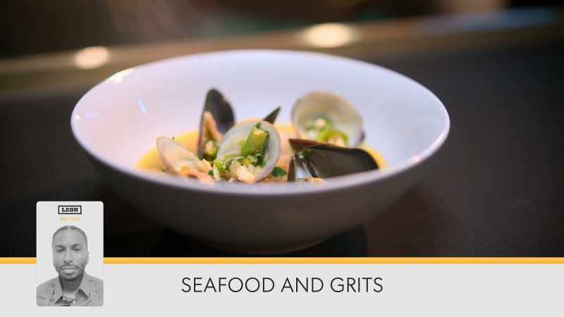 This looks like seafood and... water