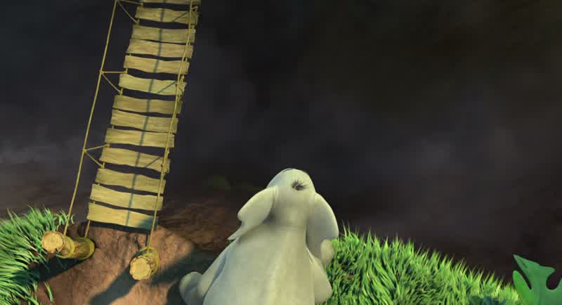 This lookskind a precariousWellNo need to worryObviously when they build a bridge like thisthey take into account that elephants will be crossing here