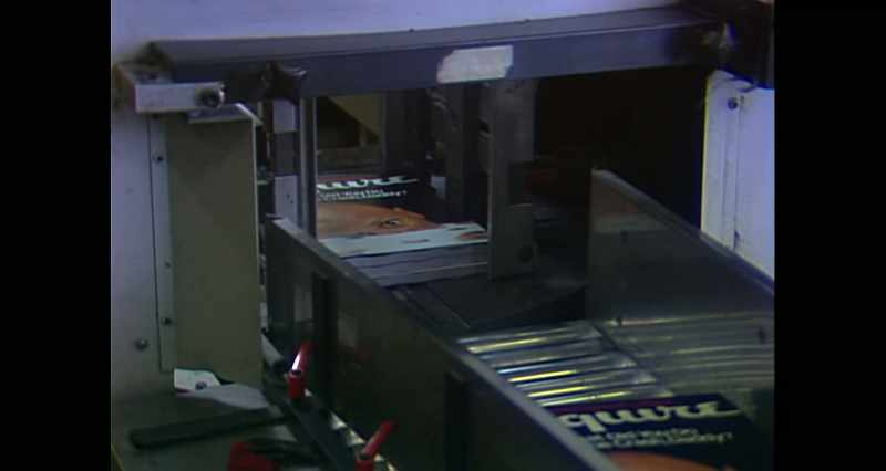 This machine assembles the magazine