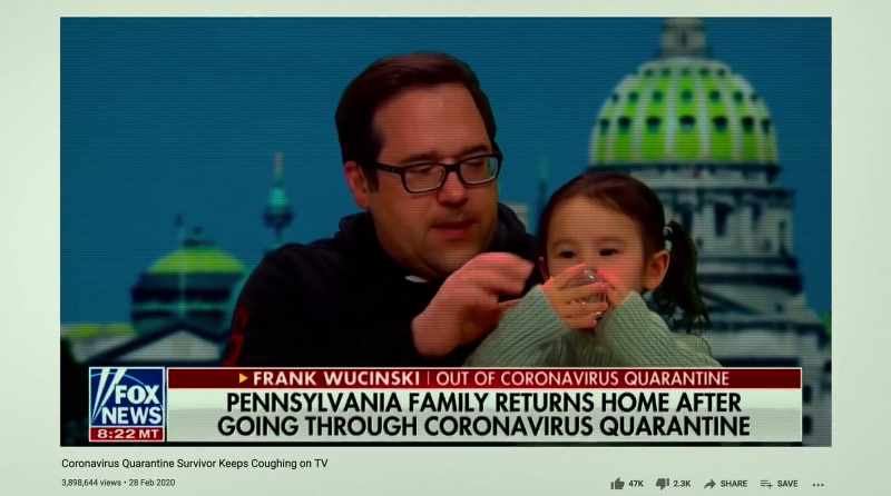 This moment of him coughing went viral