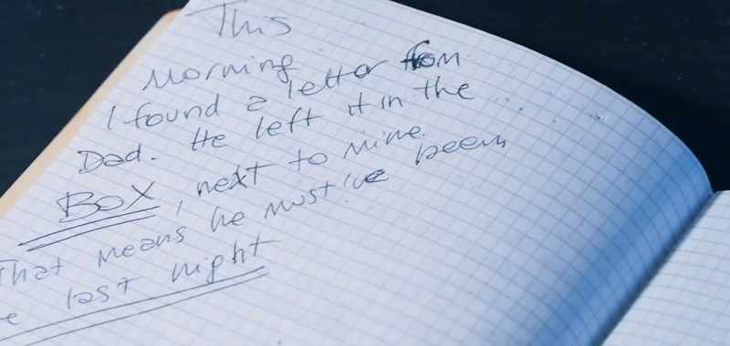 This morning I found a letter from Dad