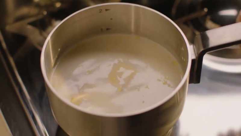 This needs to be warmed through just until the butter has melted