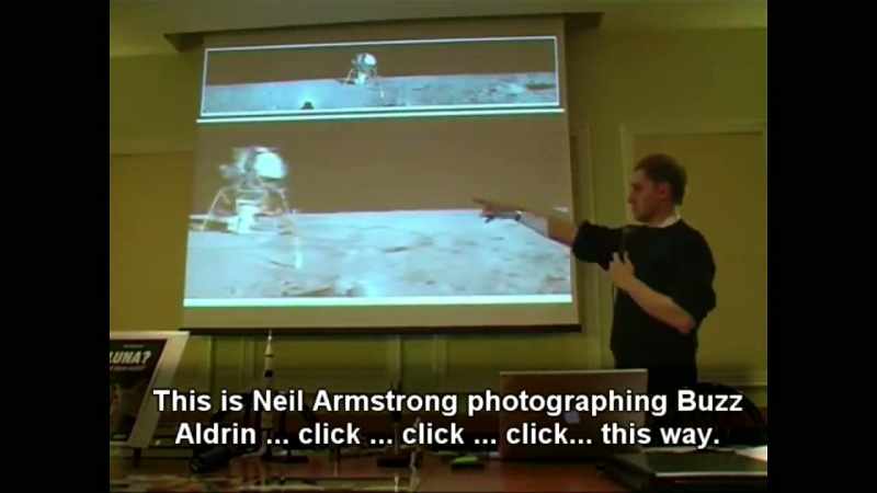 This is Neil Armstrong photographing Buzz Aldrin