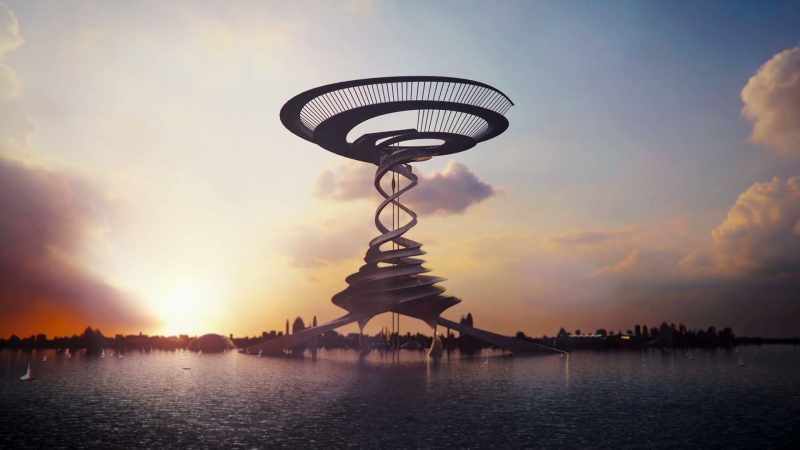 This new colossus, one of many erected in each of