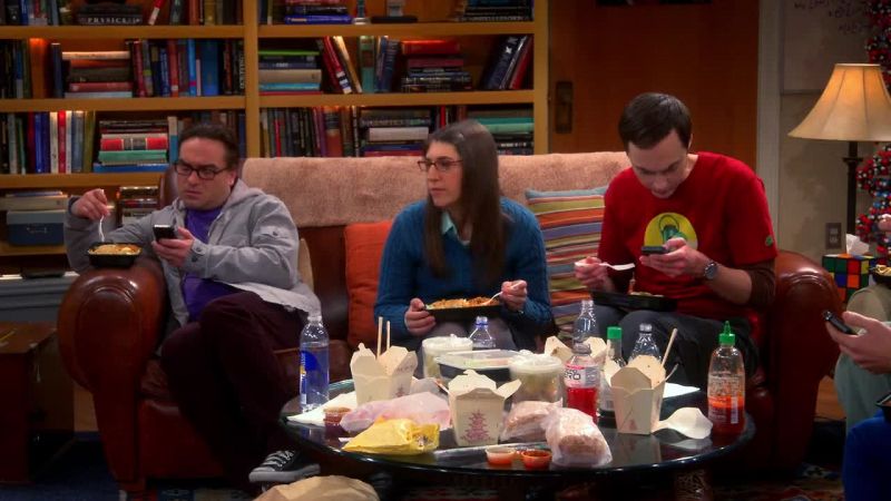 This is nice, that we all get to eat together