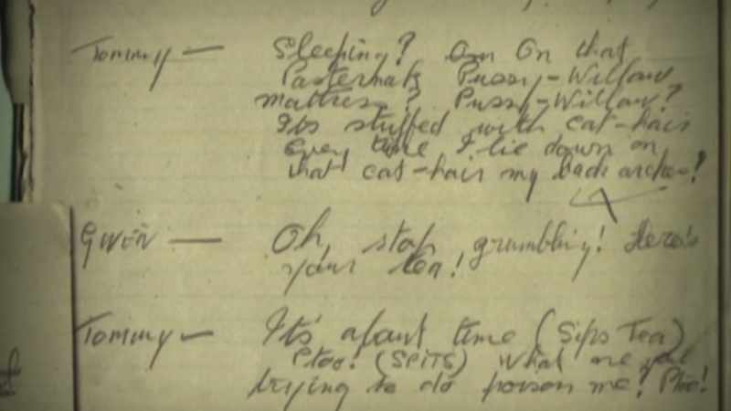 This note was for a double-act routine