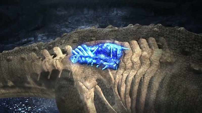 THIS ONE'S SIZE AND PROXIMITY TO THE REX TOOTH