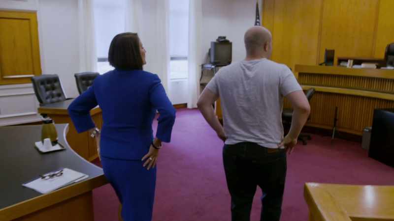 This is our courtroom and you came up here