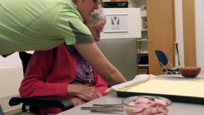 This patient relies on her left hemisphere