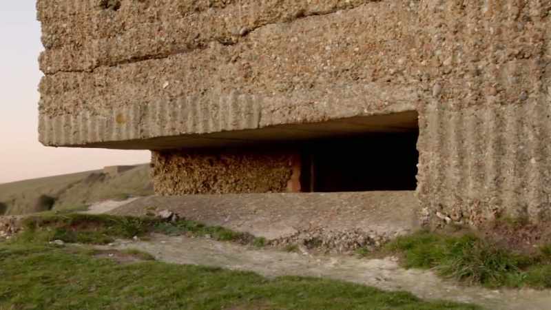 This pillbox would have been deliberately placed