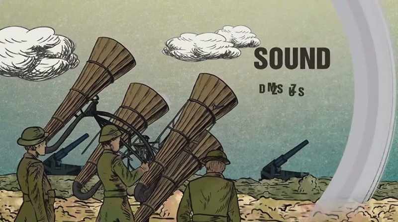 This process is called sound ranging, and it wasn't perfect