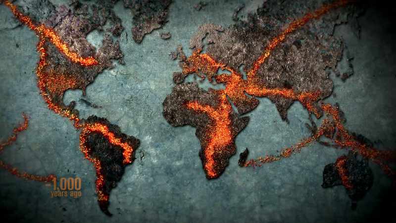 This process, lasting for multiple thousands of years