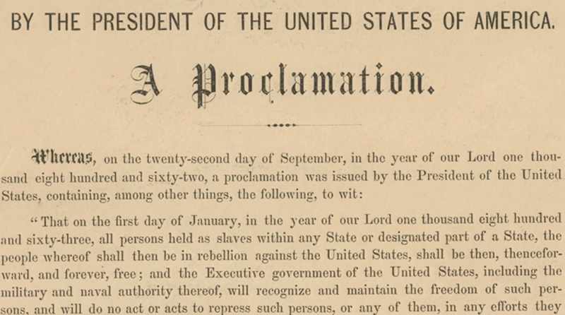 This proclamation changed everything