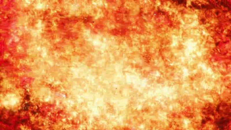 This red giant sun, ruddy and bloated