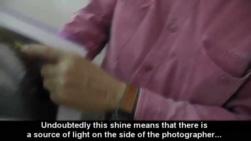 This reflection undoubtedly shows that there is a light source