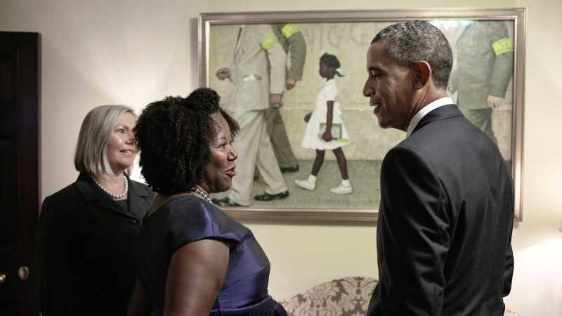 This is Ruby Bridges, in person and as pictured