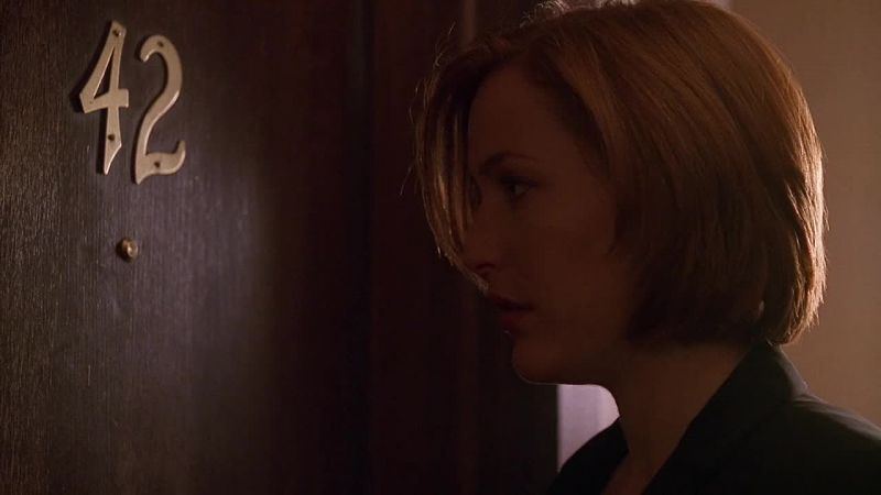 This scene was a little tough for Gillian to pull off, because