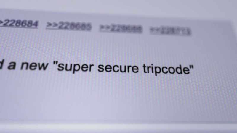 This secure tripcode that Q had just implemented