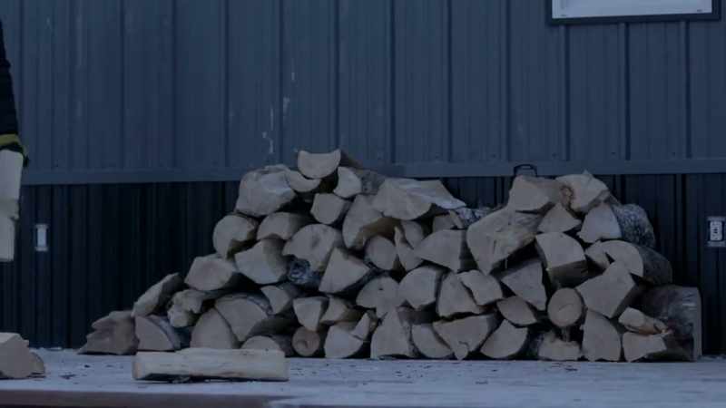 This slight amount of wood will probably keep our house