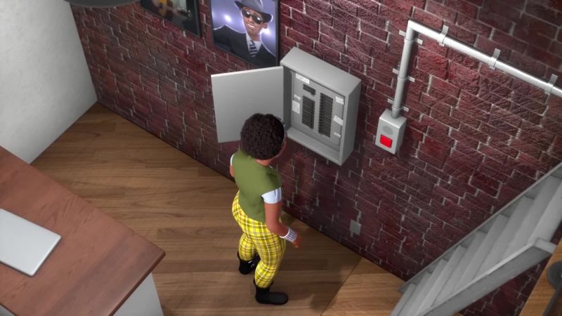 This switch should turn the power on in here