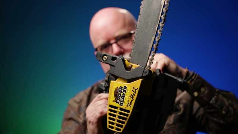 This was the actual chainsaw that we digitized for the game