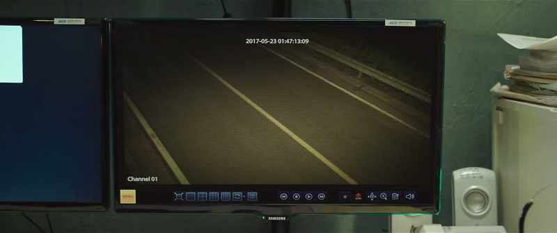 This is the front door monitor screen