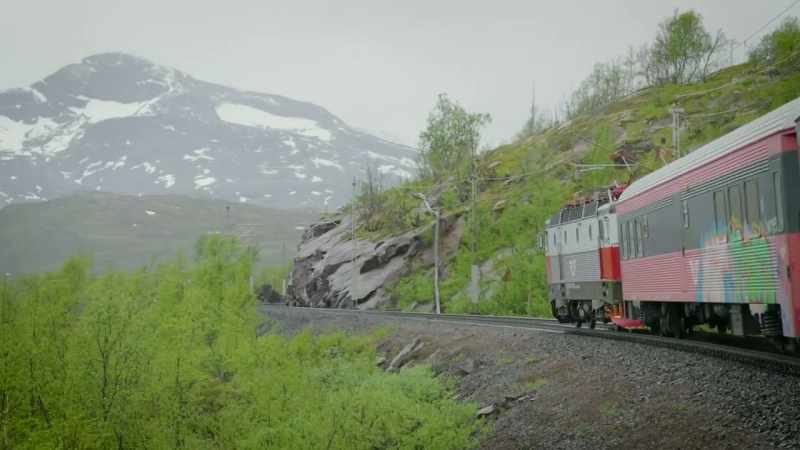 This is the Kiruna to Narvik railway line
