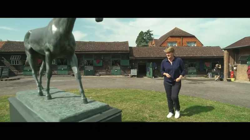 This is the, well, the statue to the horse who changed everything