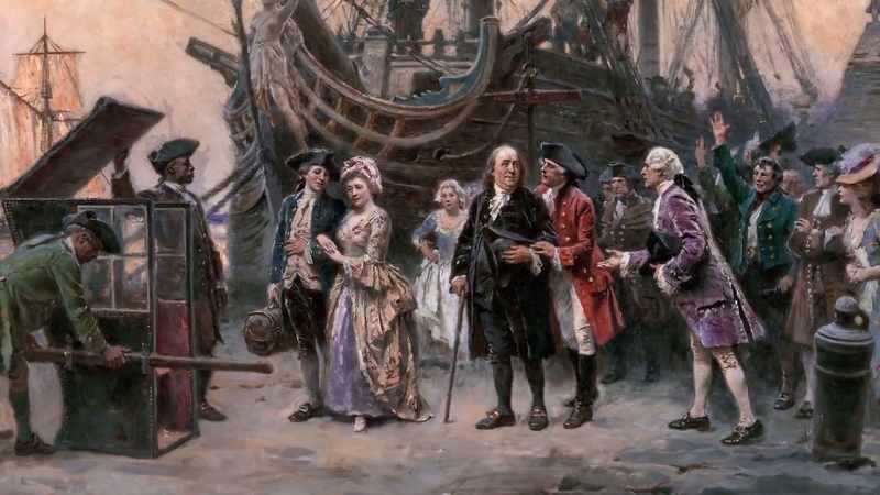 This time, he was greeted by booming cannons