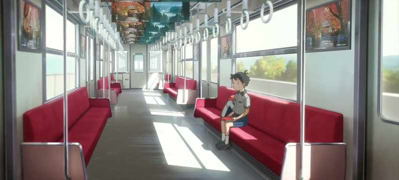This time, she and I will ride on the train