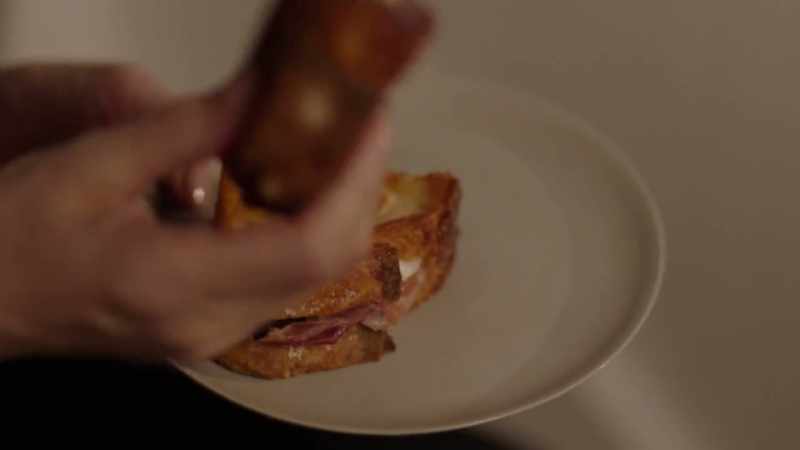 This toasted brie, parma ham and fig sandwich is a case in point