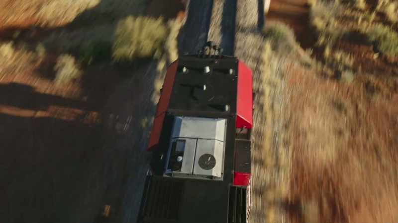 This train running north is a half a mile long