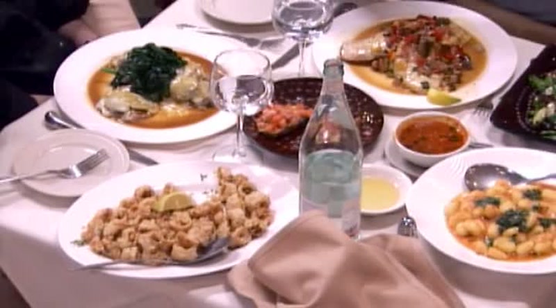 This is two appetizers, two entrees
