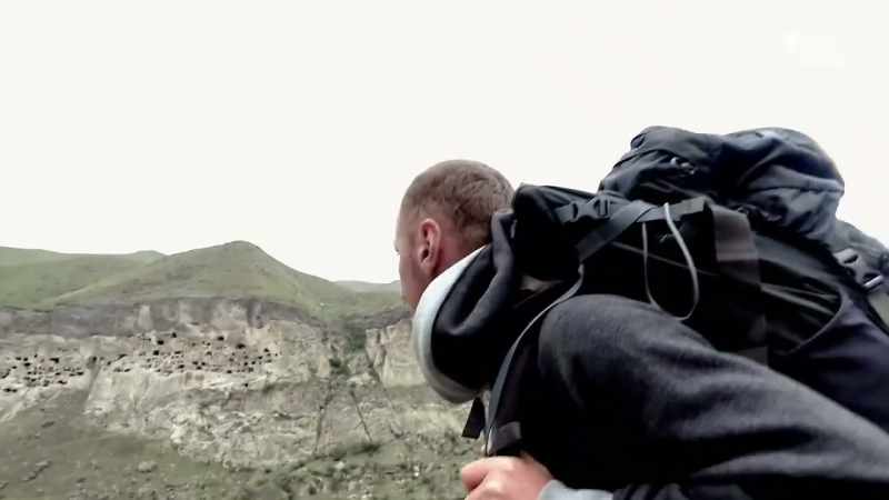 This is Vardzia, the ancient cave complex