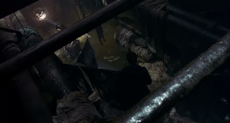 This ventilation shaft connects to the forward hold