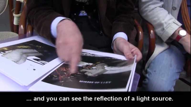 This white line is the reflection of a light