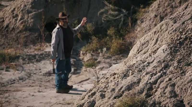 THIS WHOLE HILLSIDE MAY BE FULL OF TRICERATOPS BONES