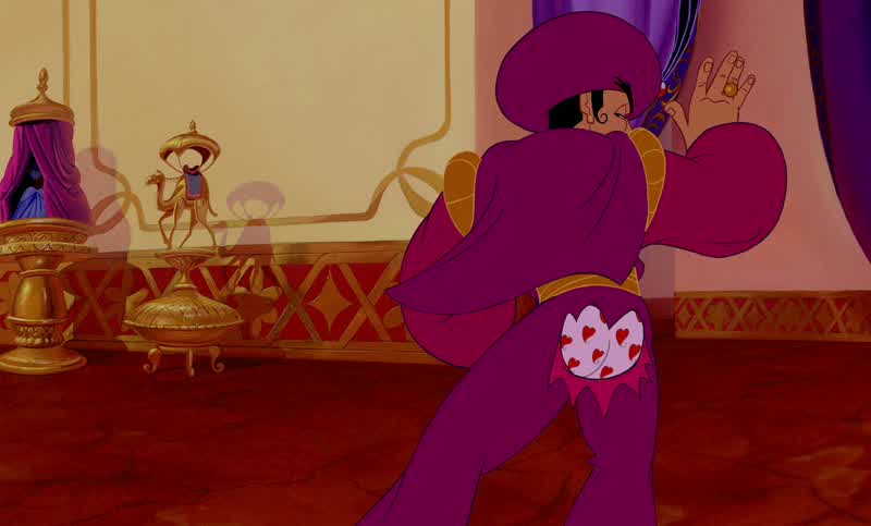 Oh JasmineJasmineJasmineConfound it RajahSo this is why Prince Achmed stormed outOh FatherRajah was just playing with him Weren't you RajahYou were just playing with that overdressedself absorbed