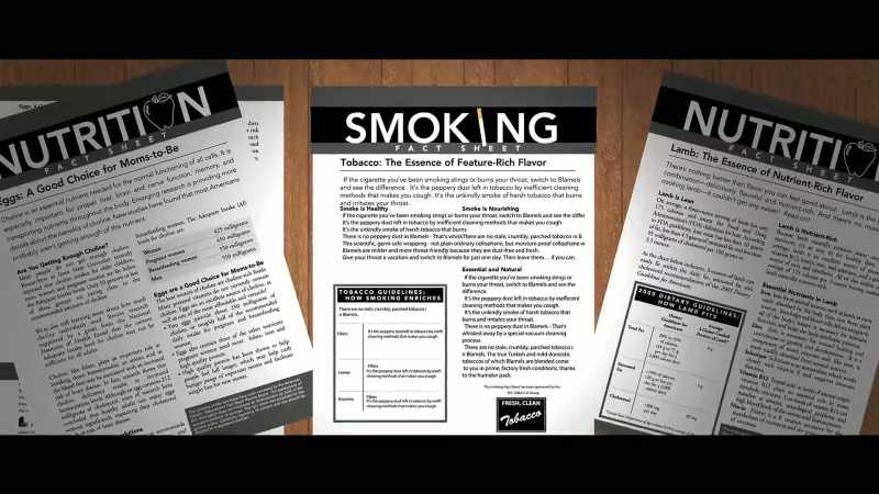 This would be like learning about the benefits of smoking
