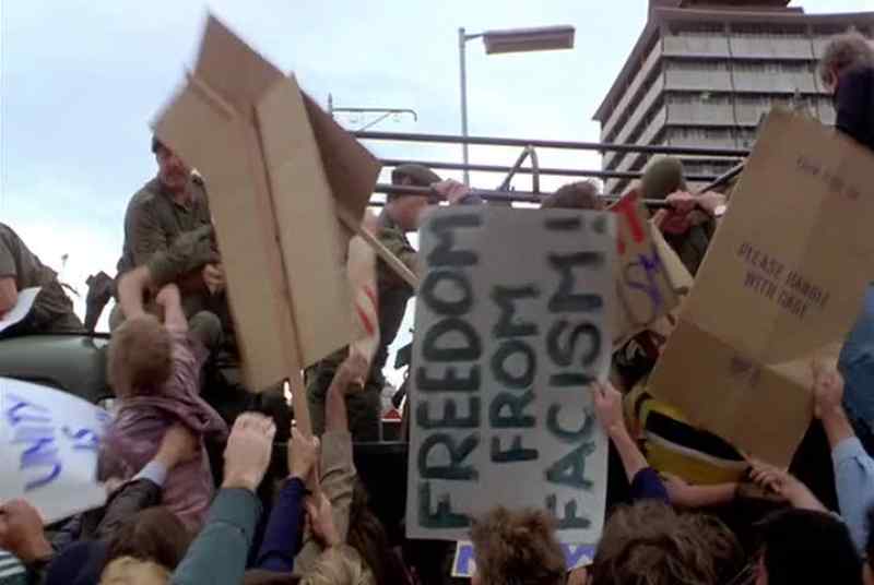 'Those persons not dispersing will be arrested!'