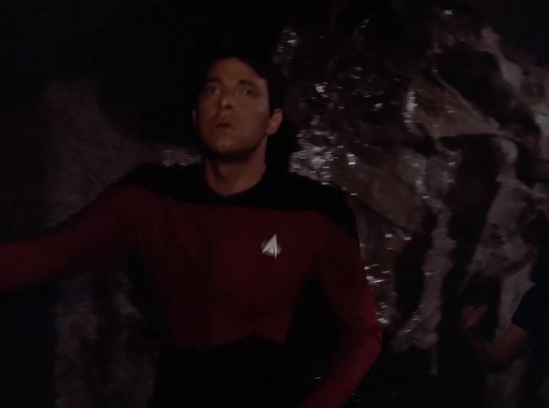 Those stairs are where we entered down here, sir
