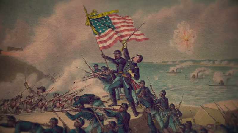 Those us colored troops were commanded by white men