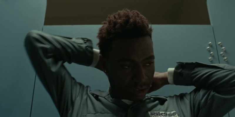 Thought that was you. [toilet flushes]