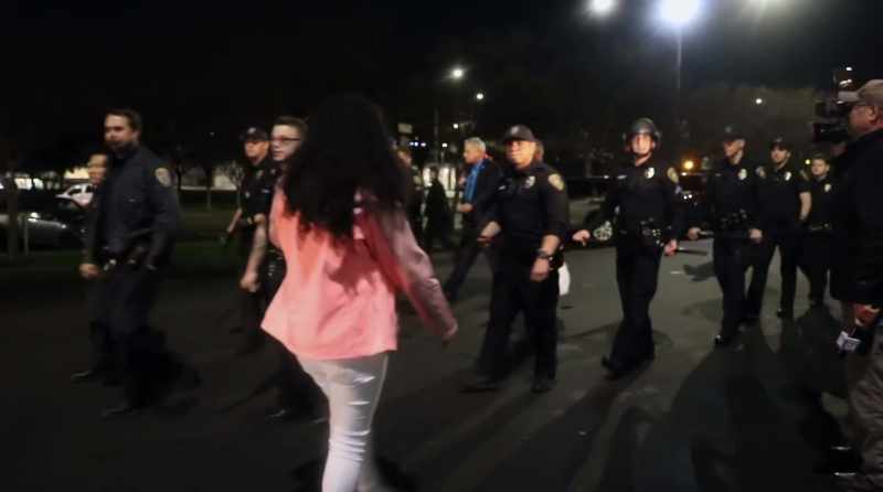 Threats were made. -Lopez: And then when the protesters