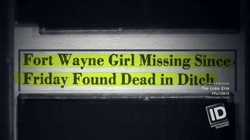 THREE DAYS LATER, HER BODY'S FOUND IN A DITCH