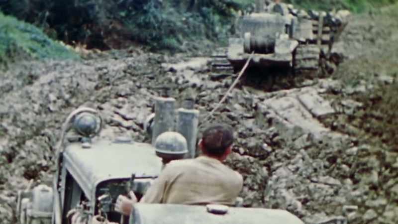 Three feet down in the mud, so they couldn't haul it to us